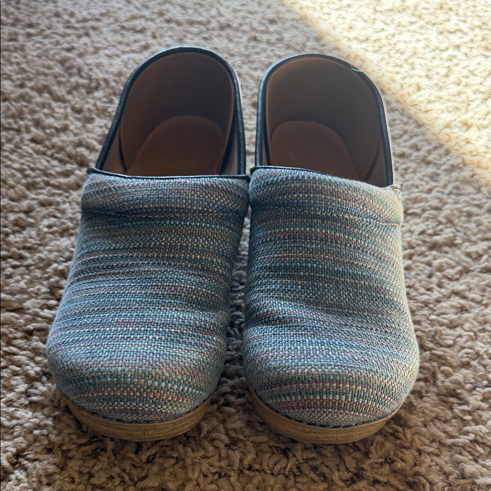 Women’s Danskos - Blue and Gray Slip-On Clogs